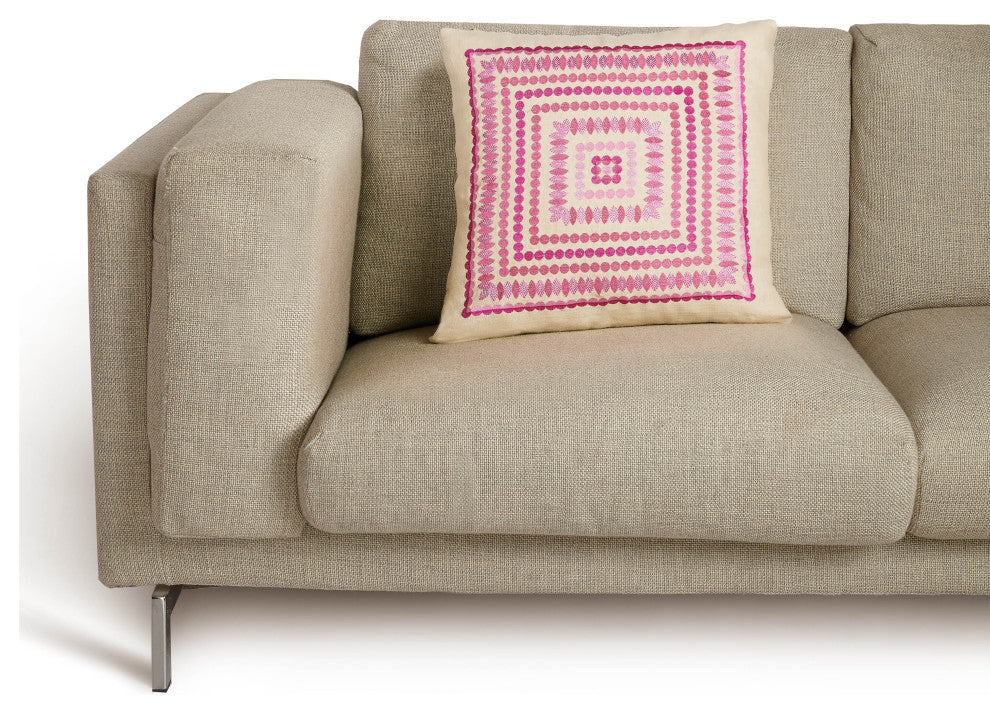 Carmel Pink Embroidered Pillow
