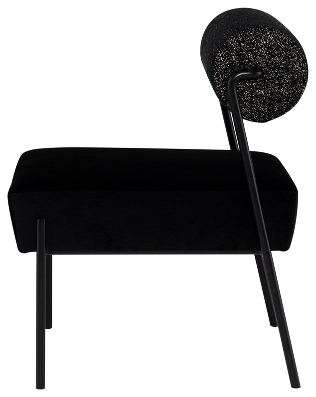 Marni Salt & Pepper Fabric Dining Chair