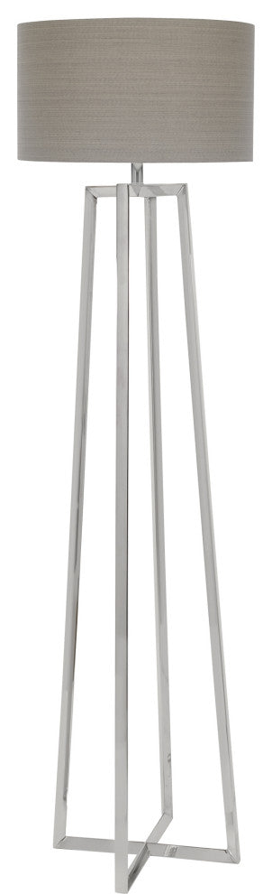 Uttermost Keokee Polished Nickel Floor Lamp