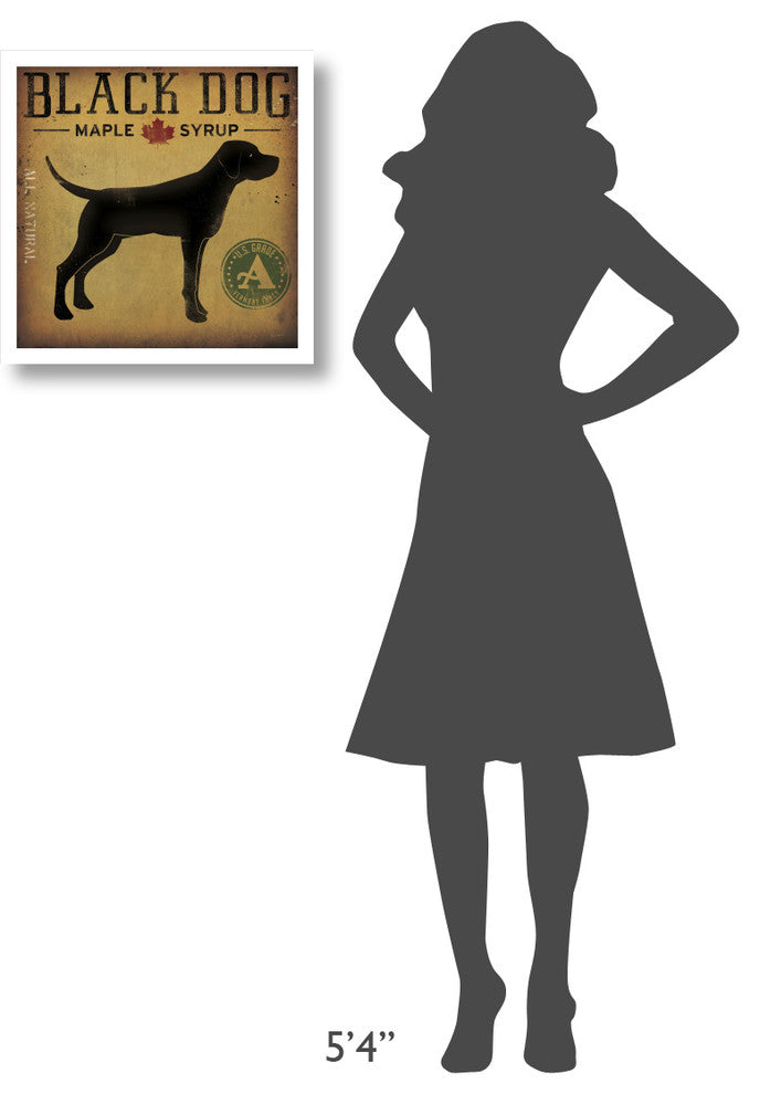 "Black Dog at Show No VT" Digital Paper Print by Ryan Fowler, 20"x20"