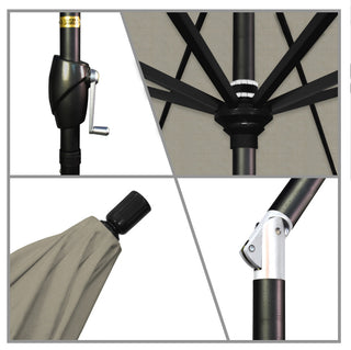 9' Aluminum Umbrella Push Tilt, Spectrum Dove