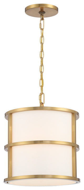 Brian Patrick Flynn for Crystorama Hulton 3 Light Luxe Gold Pendant