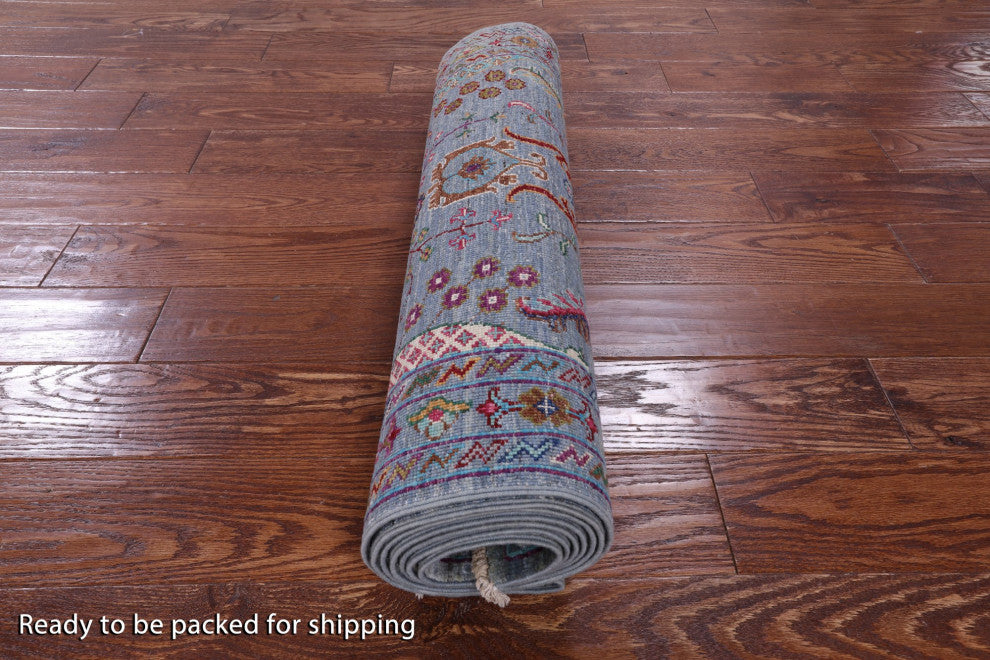 2' 8" X 9' 10" Runner Persian Tabriz Handmade Wool Rug - Q12585