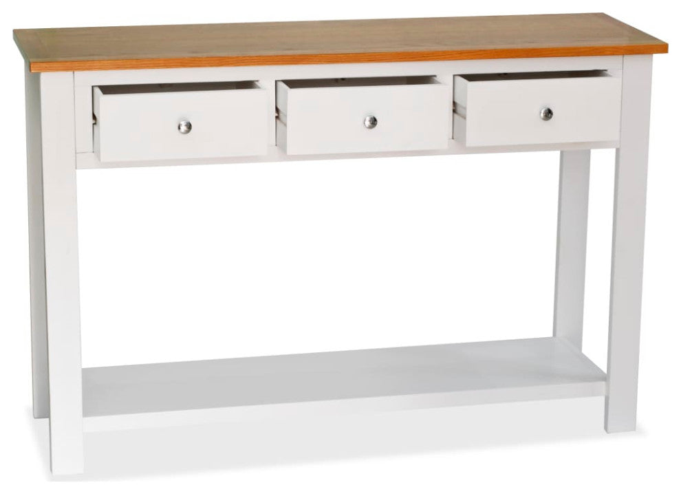 vidaXL Console Table Entryway Table Side Table for Hallway Solid Wood Oak