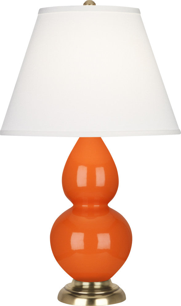 Small Double Gourd Accent Lamp, Pumpkin