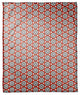 Boho Polka Dots in Red Fleece Blanket