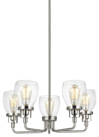 Belton 5-Light Up Chandelier, Brushed Nickel