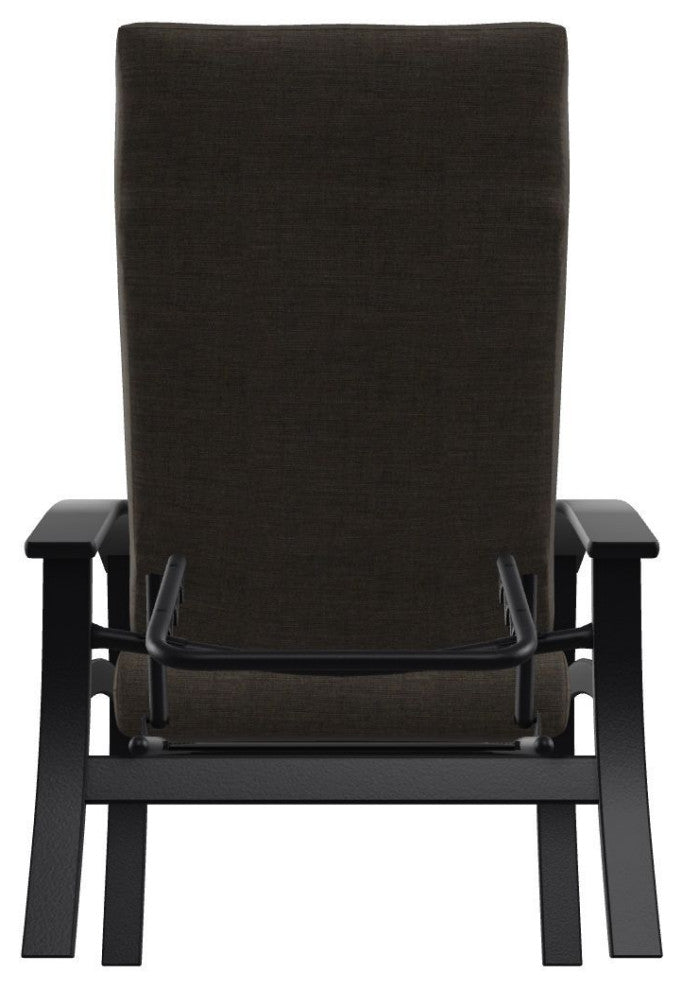 Belle Isle Cushion Outdoor Adjustable Back Chair, Rain Cast/Black