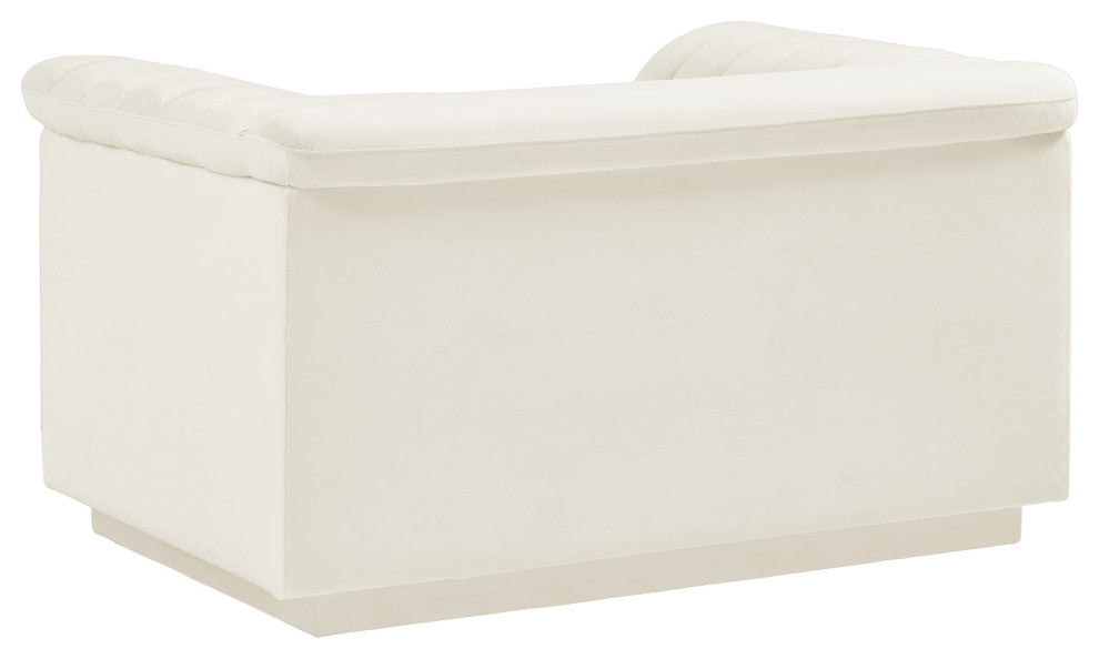 Cascade Upholstered Set, Cream, Velvet, Chair
