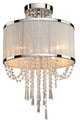 Artcraft AC10384 Four Light Semi Flush Mount Valenzia Chrome