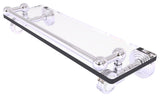 Pacific Grove 16" Glass Shelf with Dotted Accents, Polished Chrome