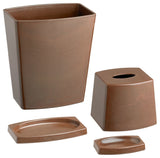 Kraftware My Earth 4-Piece Bathroom Set, Chocolate Brown
