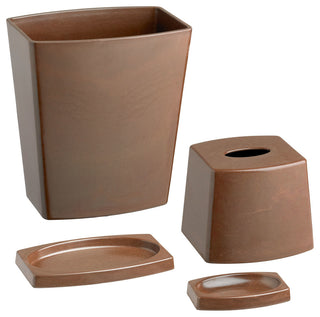 Kraftware My Earth 4-Piece Bathroom Set, Chocolate Brown
