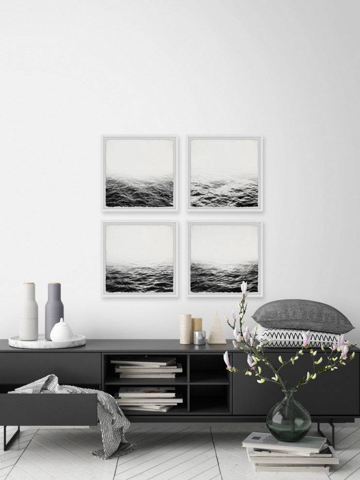 Unclear Horizon Quadriptych, Set of 4, 24x24 Panels