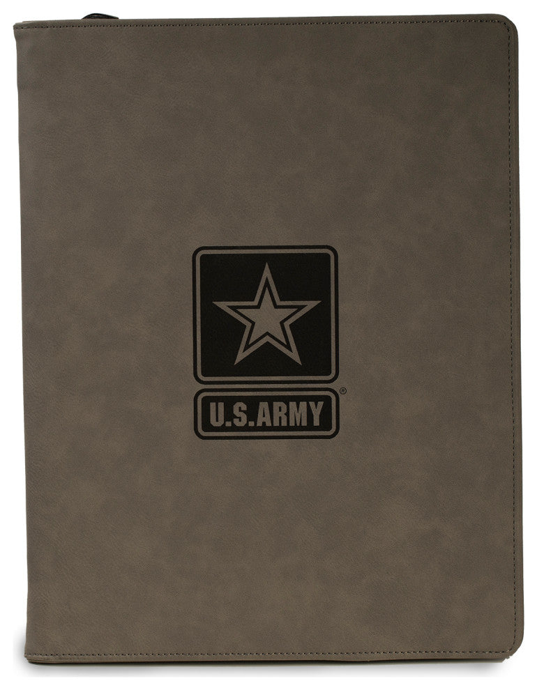 Gray US Army Logo Multicompartment Padfolio/Portfolio