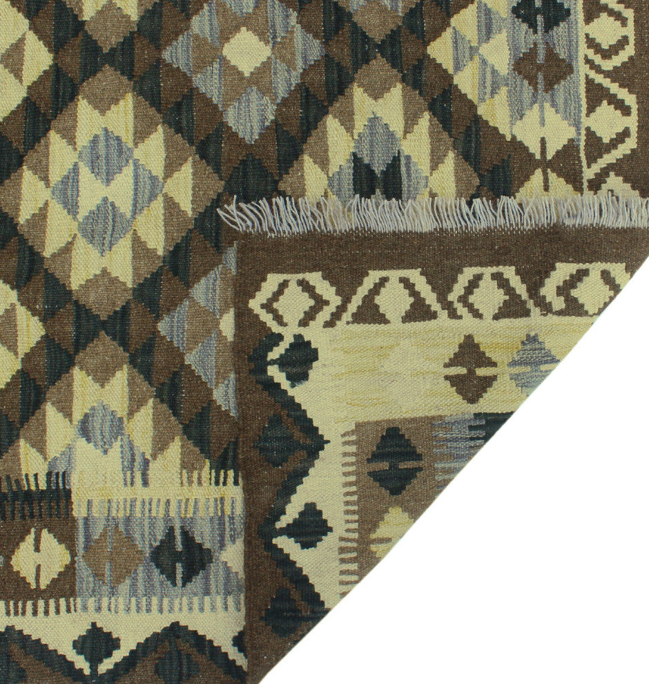 Sangat Kilim Latifa Brown Rug