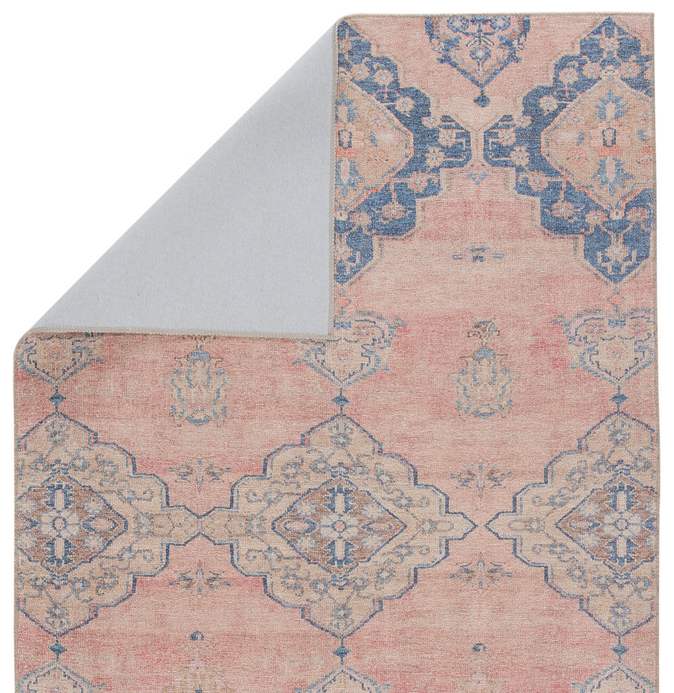 Vibe by Jaipur Living Adalee Medallion Pink/ Blue Runner Rug, 2'6"X12'