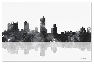 Marlene Watson 'Fort Worth Texas Skyline BG-1' Canvas Art, 22"x32"