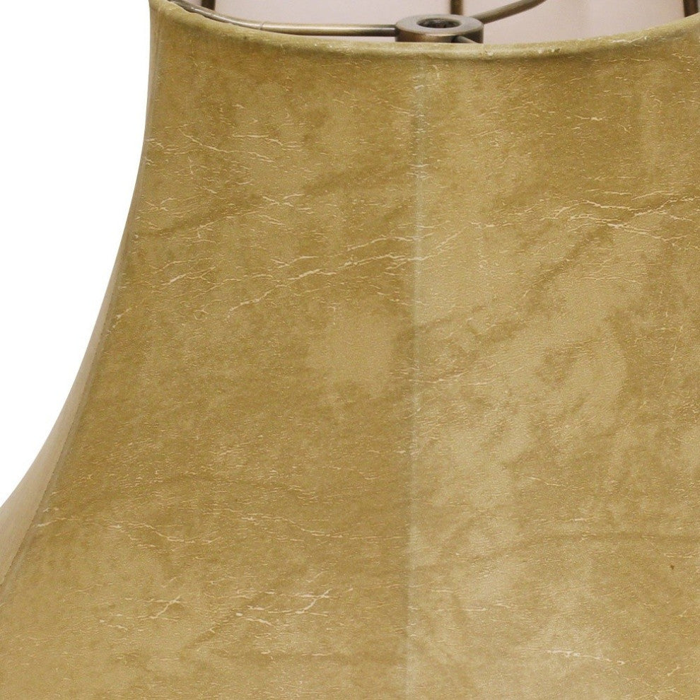 18" Faux Snakeskin Slanted Softback Parchment Lampshade