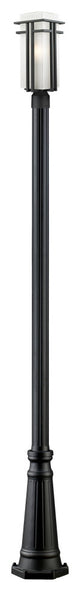 Abbey Collection 1 Light Outdoor Post Light in Black Finish