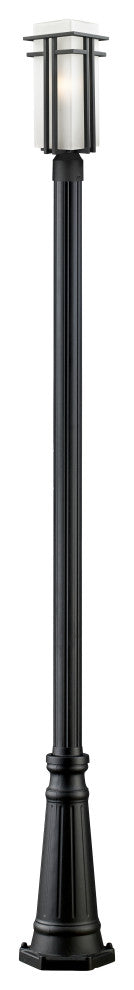 Abbey Collection 1 Light Outdoor Post Light in Black Finish