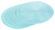 Placemat Round Woven Aqua, Set of 6