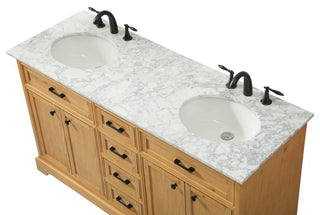 Home Living 21.5" Transitional Natural Wood-Light Bathroom Vanity