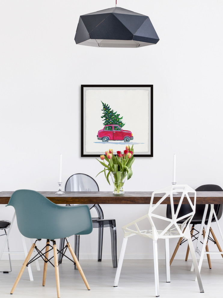 "Christmas Tree Passenger II" Framed Painting Print, 12x12
