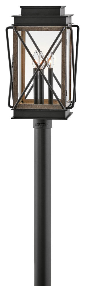 Hinkley Lighting 11191 Montecito 3 Light 20.5" Tall Post Light - Black