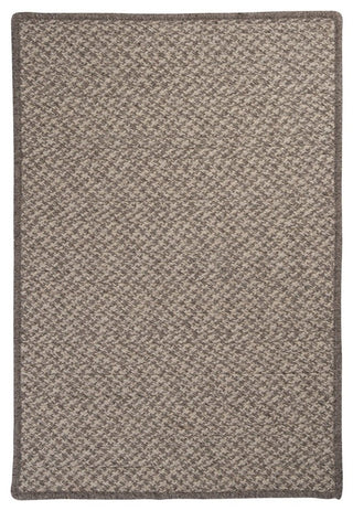 Natural Wool Houndstooth HD32 Latte Modern Area Rug, Rectangular 8'x11'