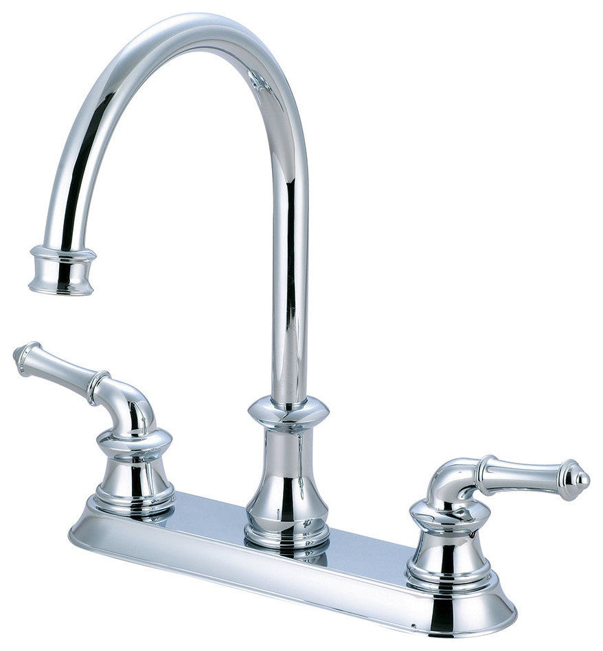 Del Mar Two Handle Kitchen Faucet, Moroccan Bronze