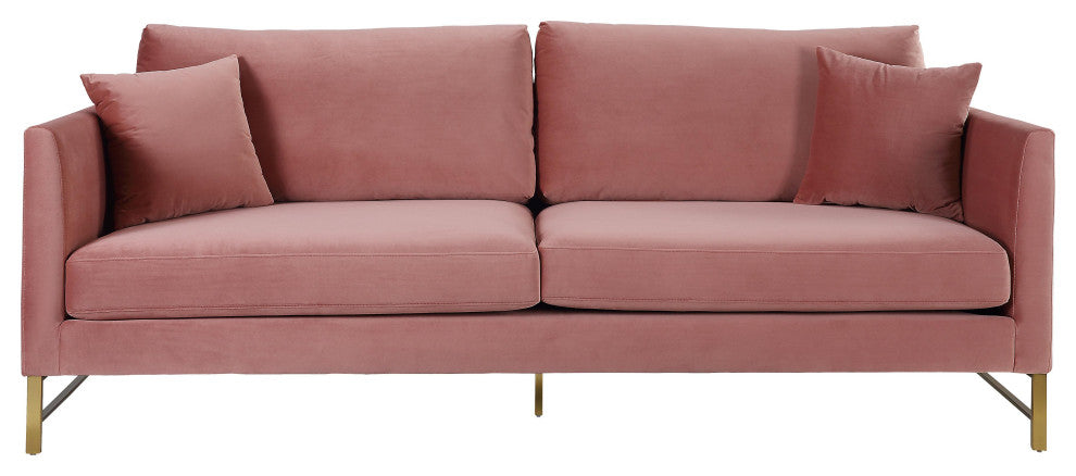 Massi Rose Velvet Sofa