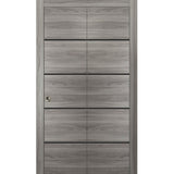 Bi-fold Doors 56 x 80 | Planum 0015 Ginger Ash with  | Sturdy Tracks