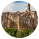Pitigliano City On The Cliff In Italy, Landscape Disc Artwork, 36"