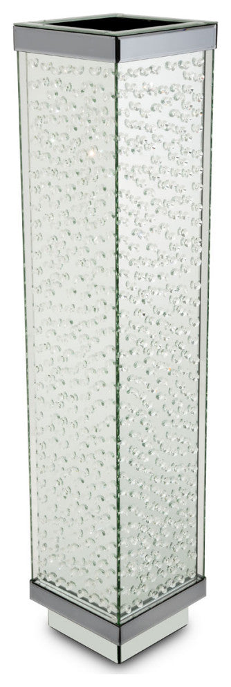 Montreal Mirrored Crystal Vase, Large