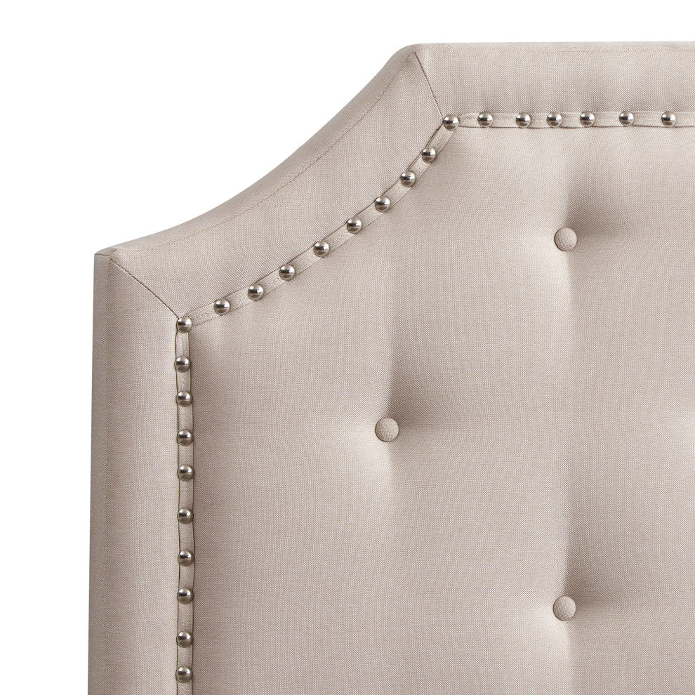 Franklin 61.02" W Beige Queen Expandable Width Headboard