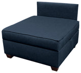 Duobed Storage Ottoman, 36", Deep Ocean, 36"