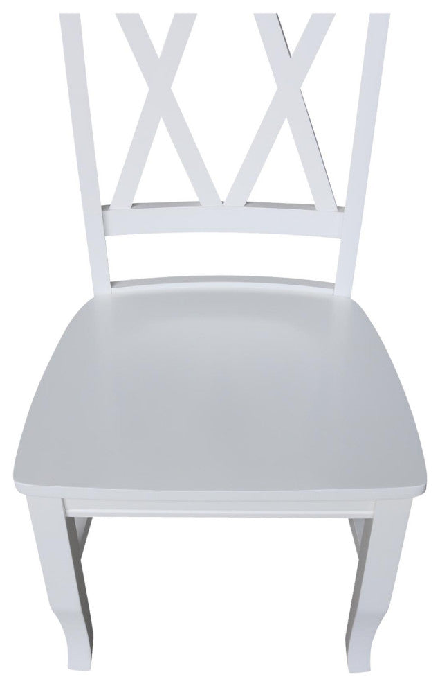 Double XX Chairs, Set of 2, White
