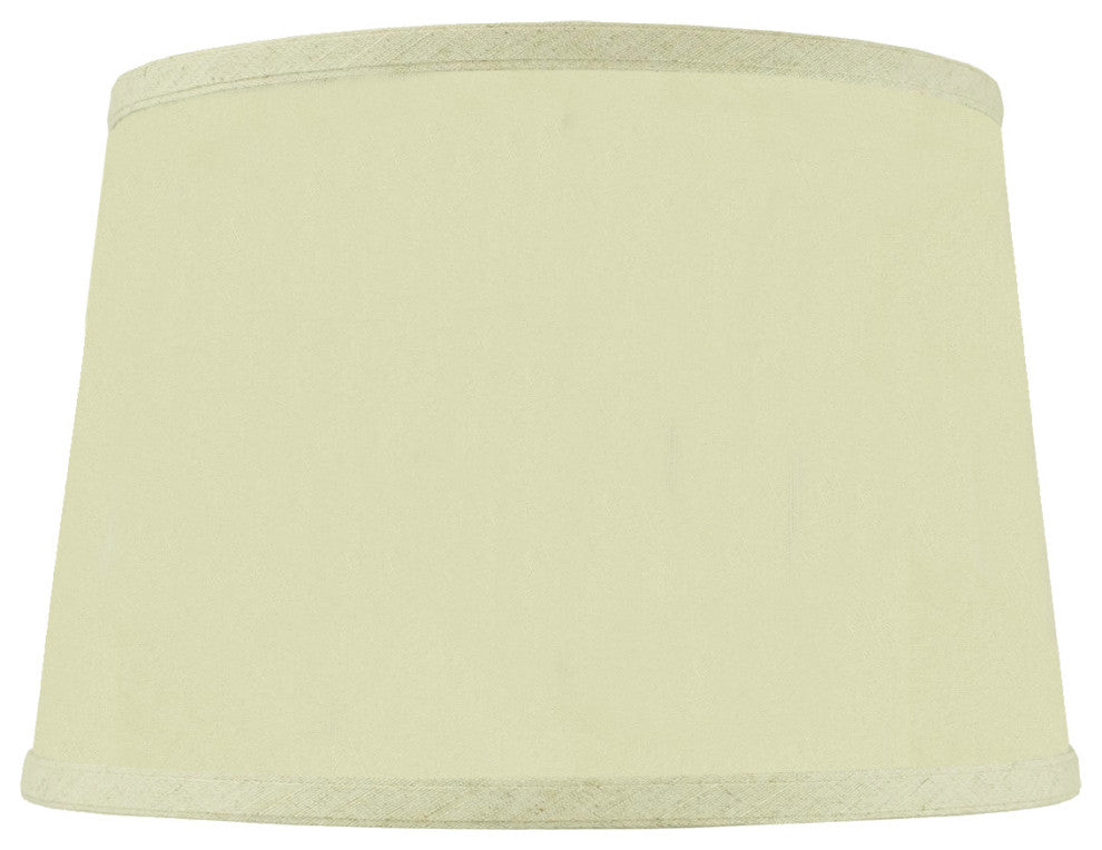 10"x12"x8" Hardback Shallow Drum Lamp Shade Eggshell Fabric
