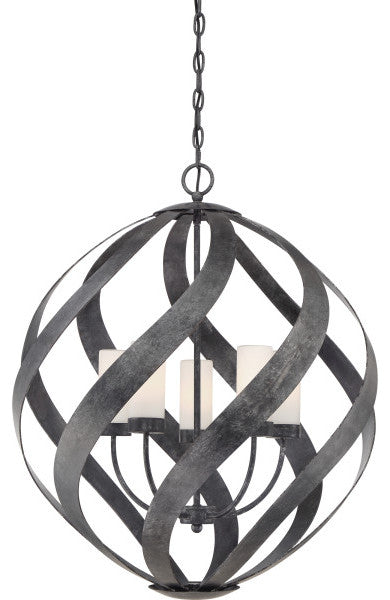 Blacksmith 5-Light Pendant, Old Black Finish