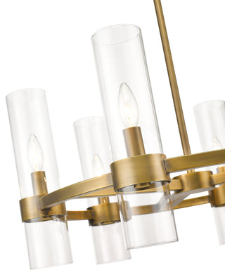 Zlite 4008-6RB 6-Light Chandelier, Clear