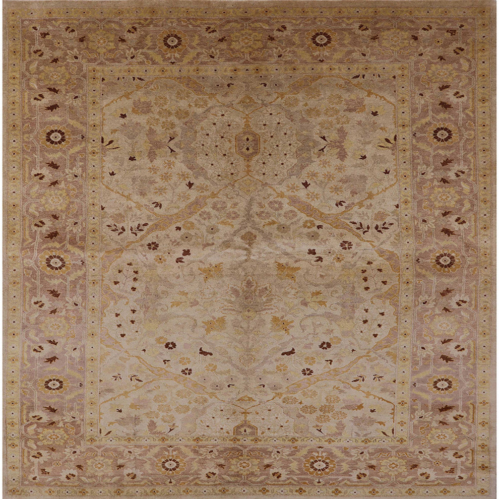 Ahgly Company Indoor Square Mid-Century Modern Area Rugs, 6' Square