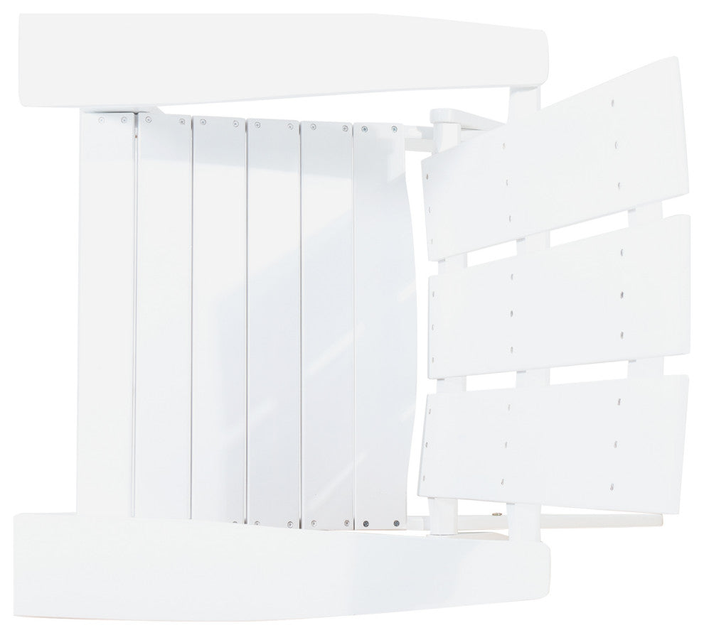 Gurekam Outdoor Foldable Adirondack Chairs, Set of 2, White
