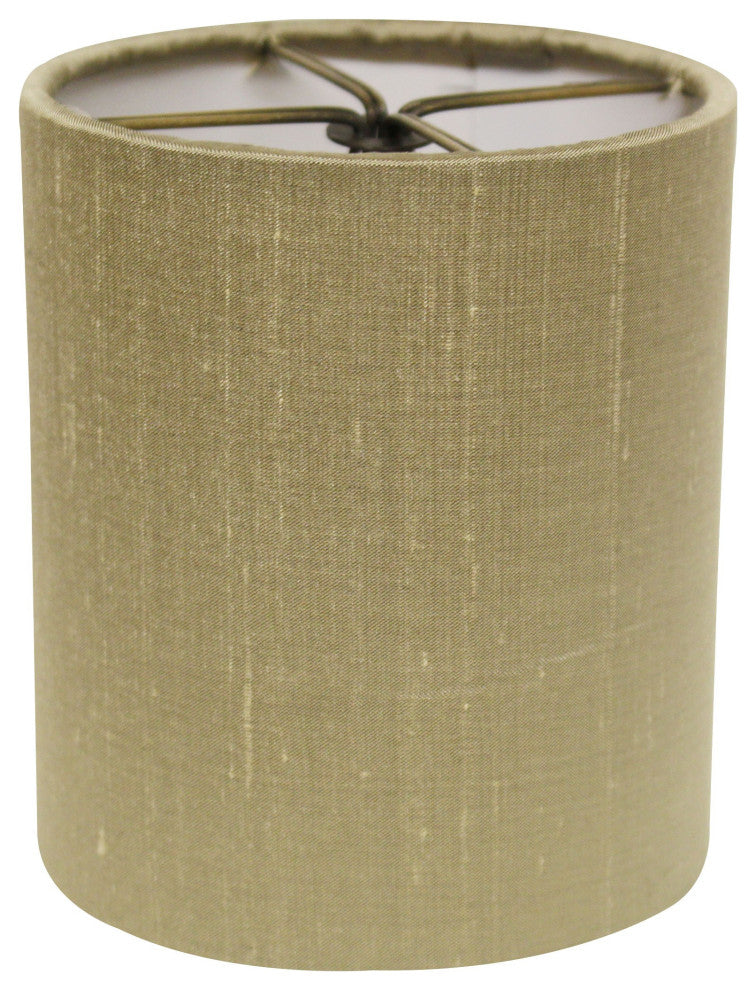 4" Antique Gold Set of 6 Drum Chandelier Lampshades