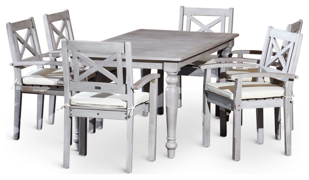 DTY Outdoor Living Castlewood Canyon Dining Set, 7-Piece Rectangular Dining Set