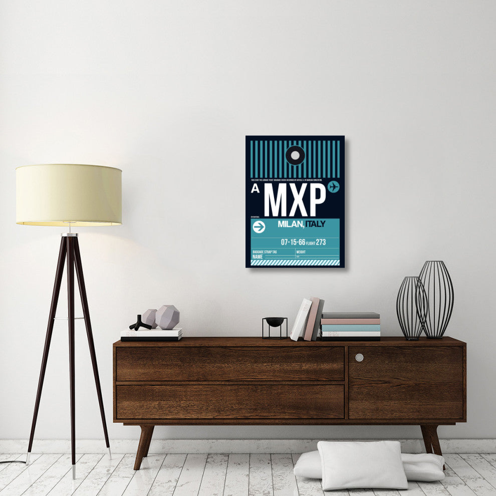 "MXP Milan Luggage Tag 2" Fine Art Print