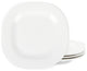 Stone Lain Quadro Porcelain Salad Plate Set of 4, White