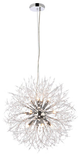Solace 12-Light Pendant in Chrome with Clear Royal Cut Crystal