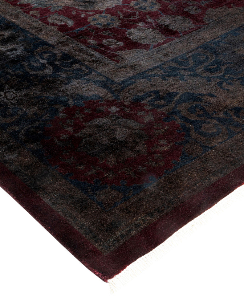 Fine Vibrance, One-of-a-Kind Hand-Knotted Area Rug Red, 9'' 0 x 12'' 1