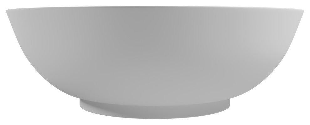 CastelloUSA Monty Solid Surface Square Vessel Sink